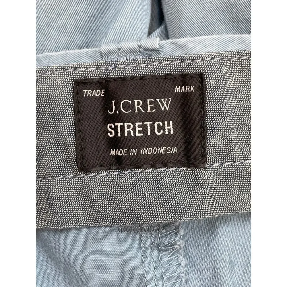 J Crew Shorts Mens 40 Blue Cotton Blend Stretch Flat‎ Front Chino Inseam 10.5